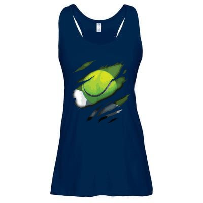 Tennis In Me Design Tennis Design Ladies Essential Flowy Tank