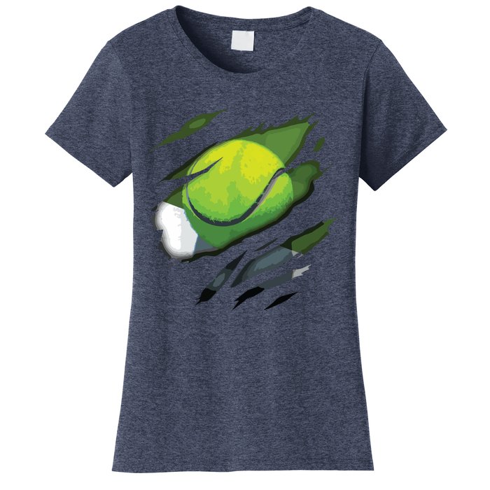 Tennis In Me Design Tennis Design Women's T-Shirt