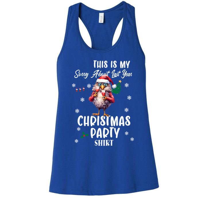 This Is My Sorry For Last Year Christmas Party Cute Gift Women's Racerback Tank