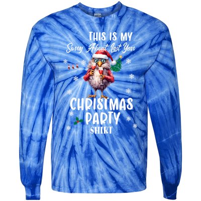 This Is My Sorry For Last Year Christmas Party Cute Gift Tie-Dye Long Sleeve Shirt