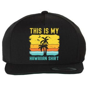 This Is My Hawaiian Palm Tropical Costume Party Hawaii Wool Snapback Cap