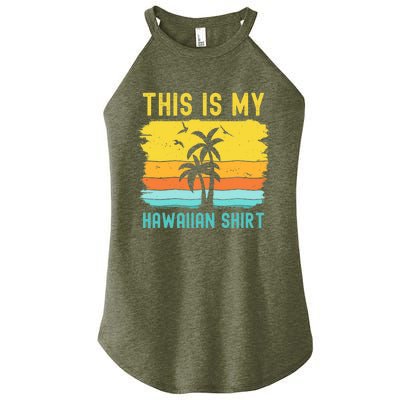 This Is My Hawaiian Palm Tropical Costume Party Hawaii Women's Perfect Tri Rocker Tank