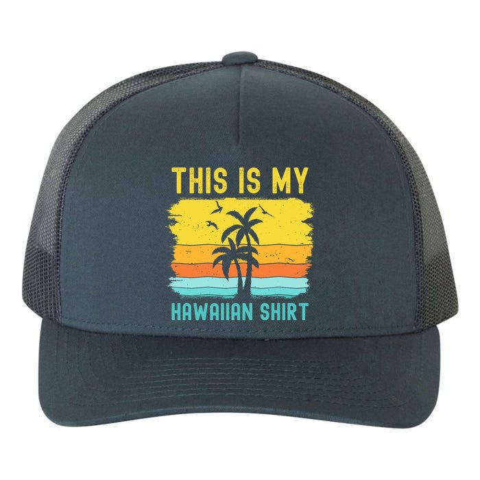 This Is My Hawaiian Palm Tropical Costume Party Hawaii Yupoong Adult 5-Panel Trucker Hat