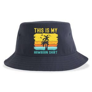 This Is My Hawaiian Palm Tropical Costume Party Hawaii Sustainable Bucket Hat