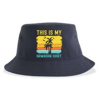 This Is My Hawaiian Palm Tropical Costume Party Hawaii Sustainable Bucket Hat