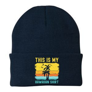 This Is My Hawaiian Palm Tropical Costume Party Hawaii Knit Cap Winter Beanie