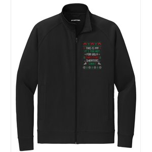 This Is My It's Too Hot For Ugly Christmas Sweaters Shirts Stretch Full-Zip Cadet Jacket