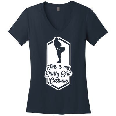 This Is My Slutty Slut Costume Women's V-Neck T-Shirt