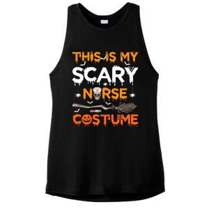 This Is My Scary Nurse Costume Halloween Gift Ladies PosiCharge Tri-Blend Wicking Tank