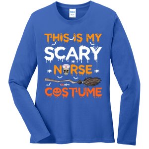 This Is My Scary Nurse Costume Halloween Gift Ladies Long Sleeve Shirt