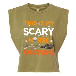 This Is My Scary Nurse Costume Halloween Gift Garment-Dyed Women's Muscle Tee