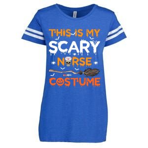 This Is My Scary Nurse Costume Halloween Gift Enza Ladies Jersey Football T-Shirt