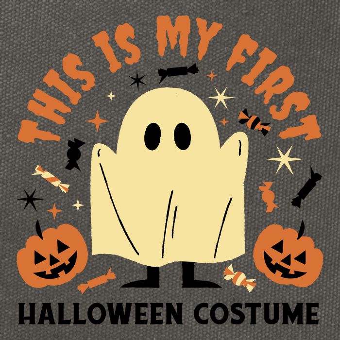 This Is My First Halloween Costume Cute Ghost Cotton Canvas Backpack