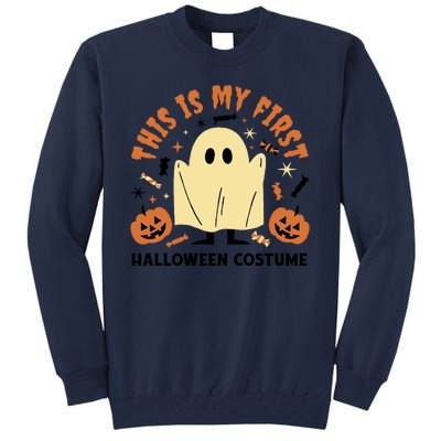 This Is My First Halloween Costume Cute Ghost Tall Sweatshirt