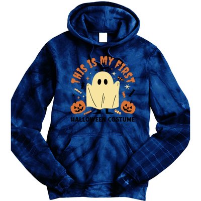 This Is My First Halloween Costume Cute Ghost Tie Dye Hoodie