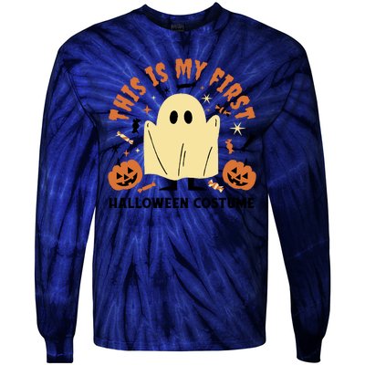 This Is My First Halloween Costume Cute Ghost Tie-Dye Long Sleeve Shirt