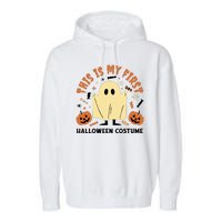 This Is My First Halloween Costume Cute Ghost Garment-Dyed Fleece Hoodie