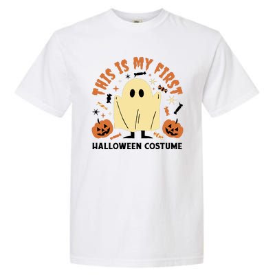 This Is My First Halloween Costume Cute Ghost Garment-Dyed Heavyweight T-Shirt