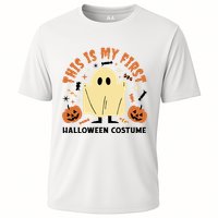 This Is My First Halloween Costume Cute Ghost Cooling Performance Crew T-Shirt