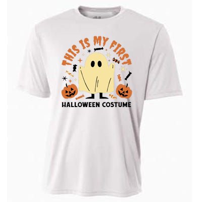 This Is My First Halloween Costume Cute Ghost Cooling Performance Crew T-Shirt