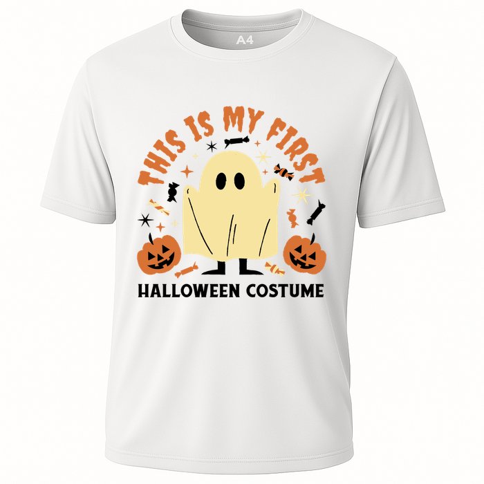 This Is My First Halloween Costume Cute Ghost Cooling Performance Crew T-Shirt