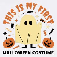 This Is My First Halloween Costume Cute Ghost Cooling Performance Crew T-Shirt
