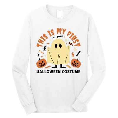 This Is My First Halloween Costume Cute Ghost Long Sleeve Shirt