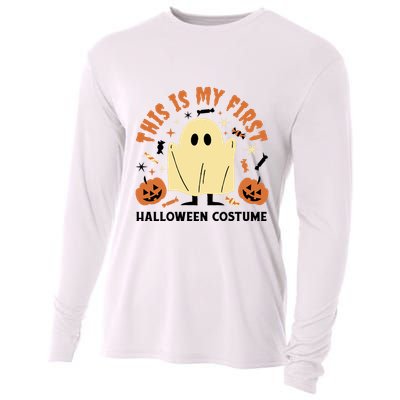 This Is My First Halloween Costume Cute Ghost Cooling Performance Long Sleeve Crew