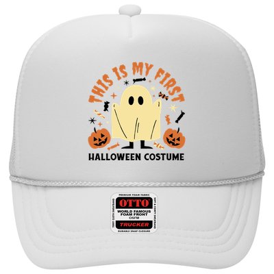 This Is My First Halloween Costume Cute Ghost Trucker Hat