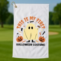 This Is My First Halloween Costume Cute Ghost Golf Towel