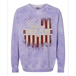 This Is My Pride Flag 4th Of Julys Patriotic Usa Colorblast Crewneck Sweatshirt