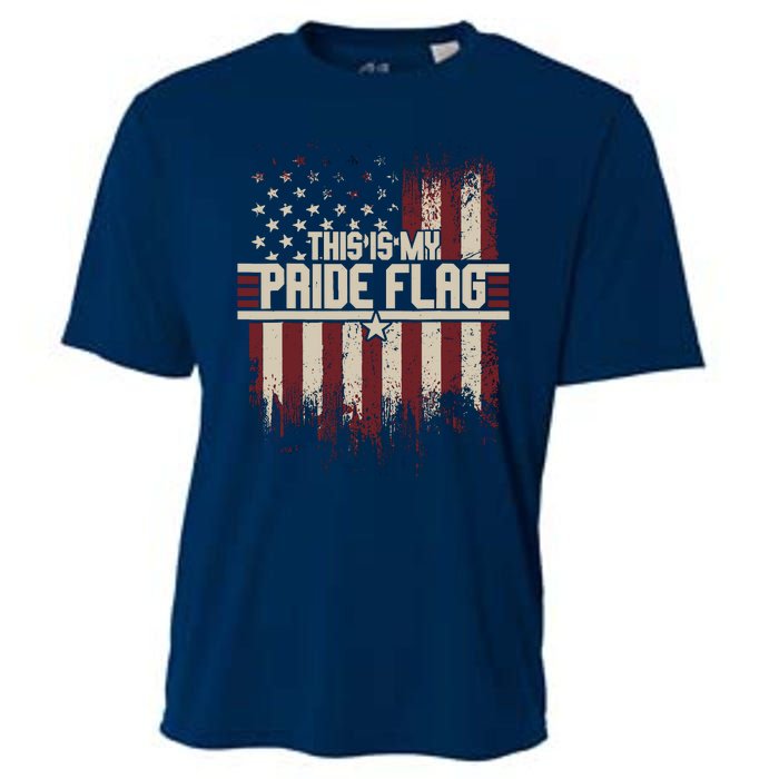 This Is My Pride Flag 4th Of Julys Patriotic Usa Cooling Performance Crew T-Shirt