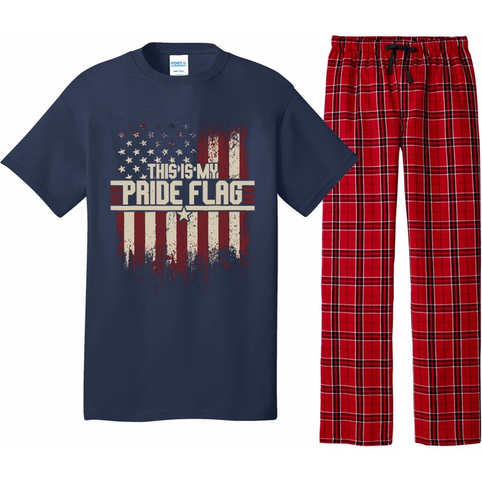 This Is My Pride Flag 4th Of Julys Patriotic Usa Pajama Set