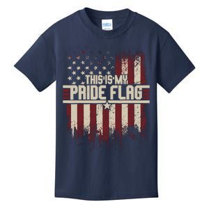 This Is My Pride Flag 4th Of Julys Patriotic Usa Kids T-Shirt