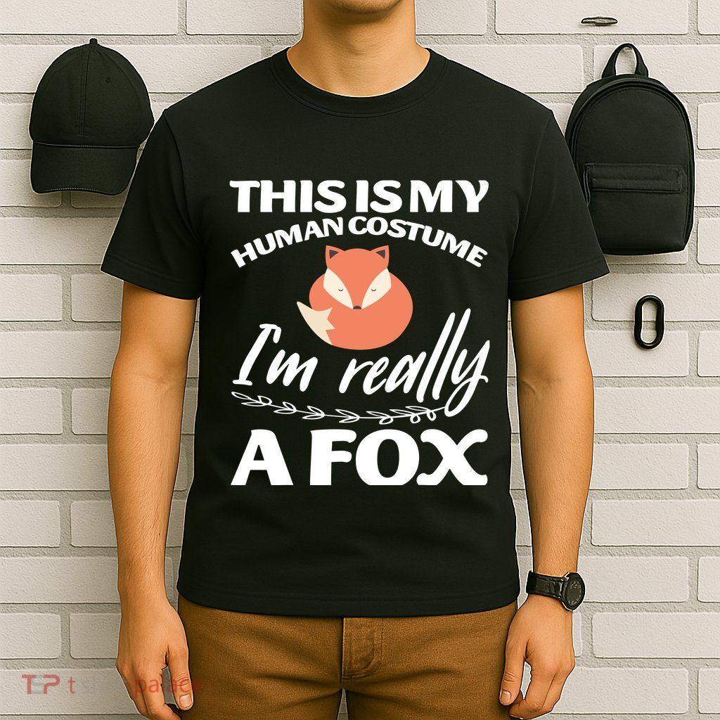 This Is My Human Costume I'm Really A Fox Tee T-Shirt