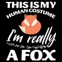 This Is My Human Costume I'm Really A Fox Tee 7-Panel Snapback Hat
