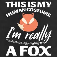 This Is My Human Costume I'm Really A Fox Tee Golf Towel