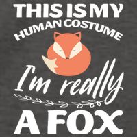 This Is My Human Costume I'm Really A Fox Tee Vector Backpack