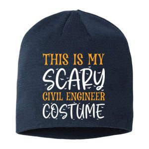 This Is My Scary Civil Engineer Costume Funny Halloween Sustainable Beanie