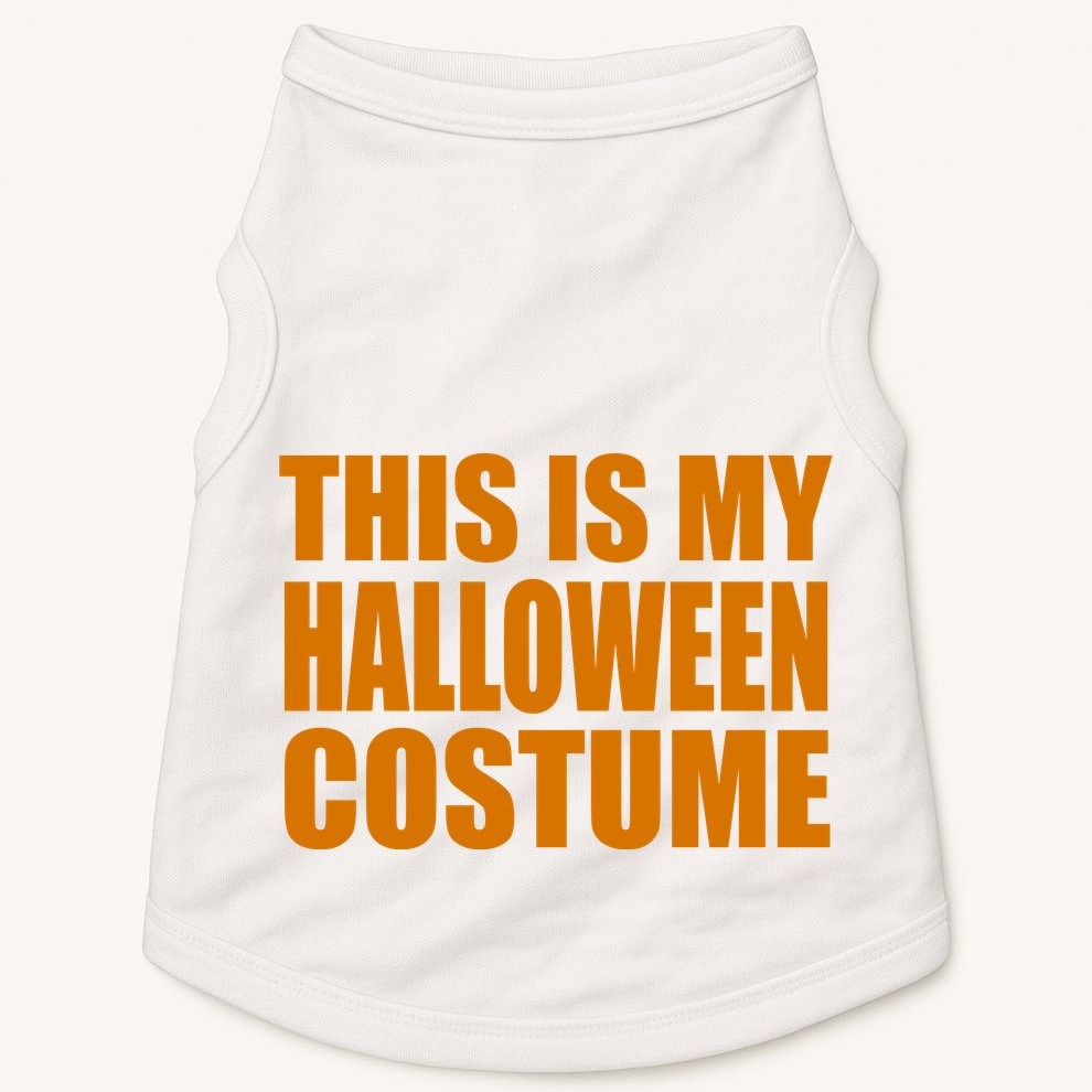 This Is My Halloween Costume Funny Doggie Tank