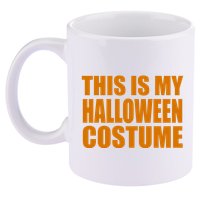 This Is My Halloween Costume Funny 11oz C Handle Ceramic Mug