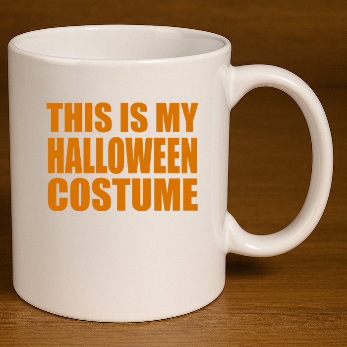 This Is My Halloween Costume Funny 11oz C Handle Ceramic Mug