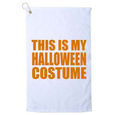 This Is My Halloween Costume Funny Golf Towel
