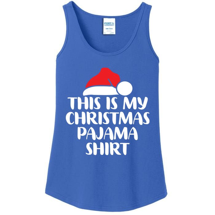 This Is My Christmas Pajama Funny Family Matching Xmas Gift Ladies Essential Tank