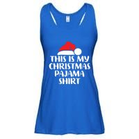 This Is My Christmas Pajama Funny Family Matching Xmas Gift Ladies Essential Flowy Tank