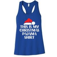 This Is My Christmas Pajama Funny Family Matching Xmas Gift Women's Racerback Tank