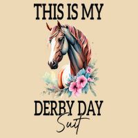 This Is My Derby Day Suit Horse Racing Drawstring Bag