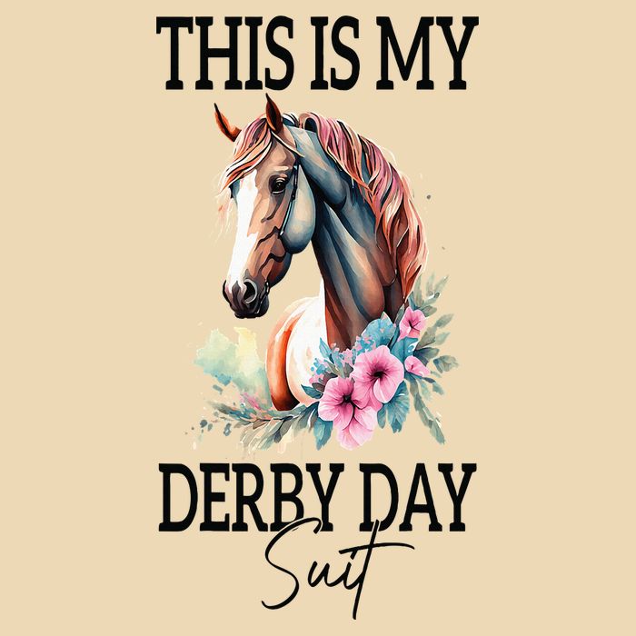 This Is My Derby Day Suit Horse Racing Drawstring Bag