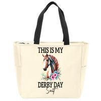 This Is My Derby Day Suit Horse Racing Zip Tote Bag