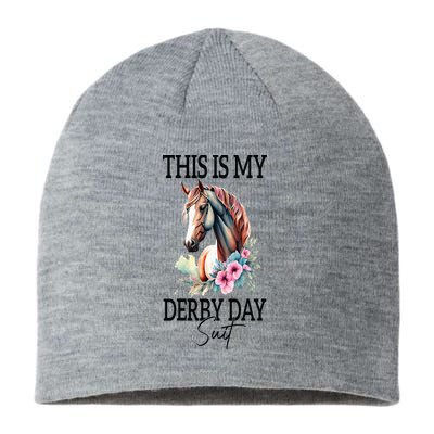 This Is My Derby Day Suit Horse Racing Sustainable Beanie